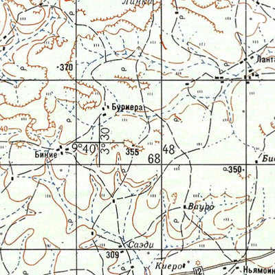Soviet Genshtab - c30-21 - Burkina Faso