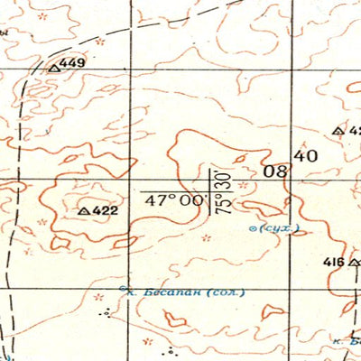 Soviet Genshtab - l43-10 - Kazakhstan