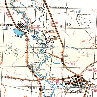 Soviet Genshtab - m42-18 - Kazakhstan