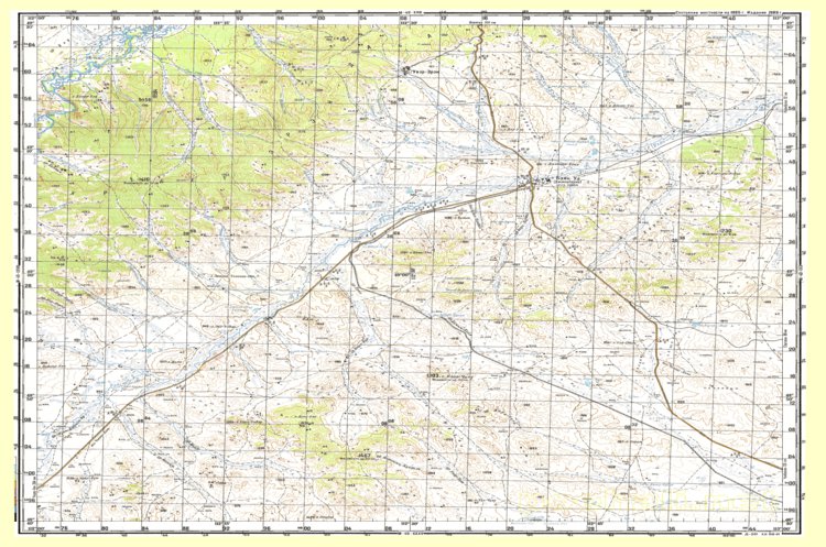 Map M49 Soviet Genshtab - m49-29 - Mongolia Map by Avenza Systems Inc. | Avenza ...