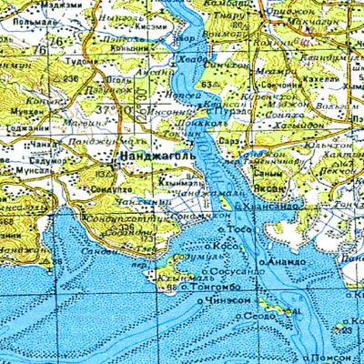 Soviet Genshtab - j52-19 - Korea, Republic of