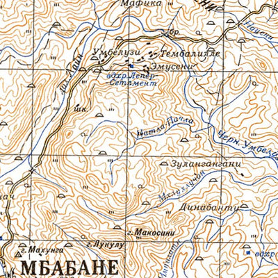 Soviet Genshtab - xg36-20 - Swaziland