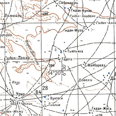Soviet Genshtab - d32-13 - Niger