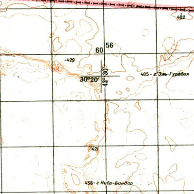 Soviet Genshtab - h38-14 - Saudi Arabia
