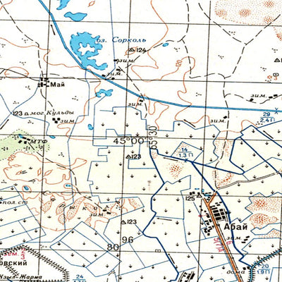 Soviet Genshtab - l41-30 - Kazakhstan