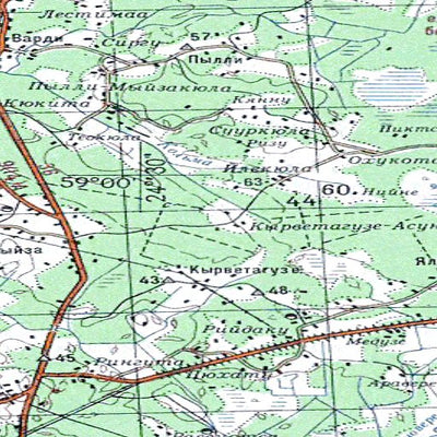 Soviet Genshtab - o35-07 - Estonia