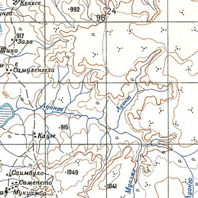 Soviet Genshtab - xc34-10 - Democratic Republic of the Congo
