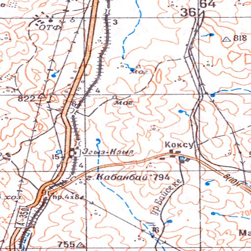 Soviet Genshtab - m44-33 - Kazakhstan Map by Avenza Systems Inc ...