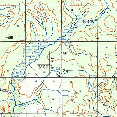 Soviet Genshtab - b34-25 - Central African Republic