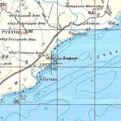 Soviet Genshtab - b44-16 - Sri Lanka