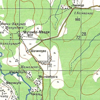 Soviet Genshtab - xb34-25 - Democratic Republic of the Congo