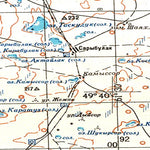 Soviet Genshtab - m41-20 - Kazakhstan