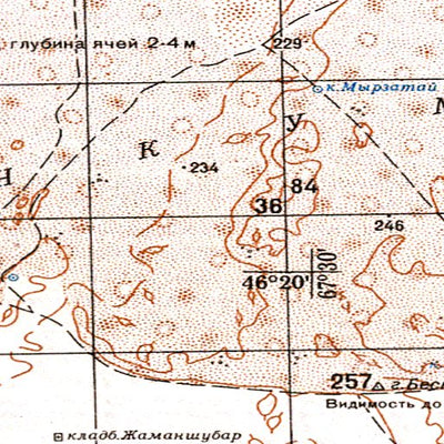 Soviet Genshtab - l42-14 - Kazakhstan