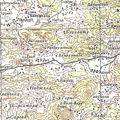 Soviet Genshtab - f45-08 - India
