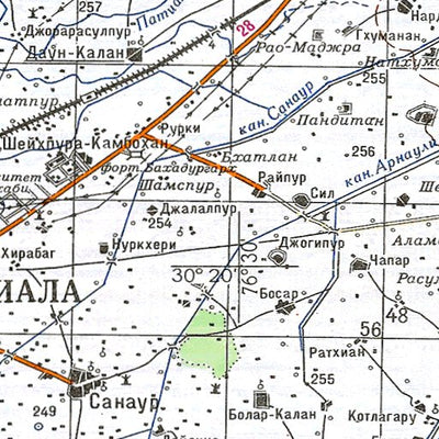 Soviet Genshtab - h43-17 - India