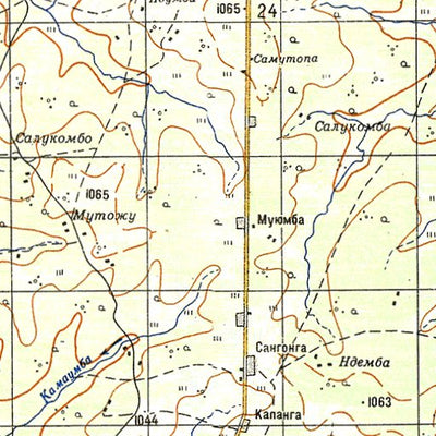 Soviet Genshtab - xc34-24 - Democratic Republic of the Congo