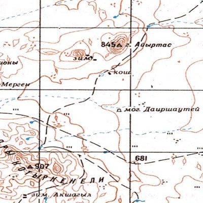Soviet Genshtab - l43-04 - Kazakhstan