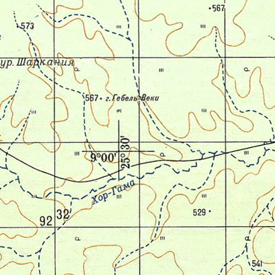 Soviet Genshtab - c31-34 - South Sudan (Raga - North)