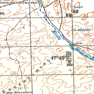 Soviet Genshtab - l42-02 - Kazakhstan