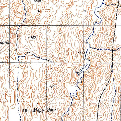 Soviet Genshtab - c31-34 - South Sudan (Boma National Park - South)