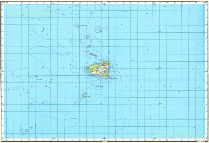 Soviet Genshtab - c31-34 - Philippines (Mapun) Map by Avenza Systems ...
