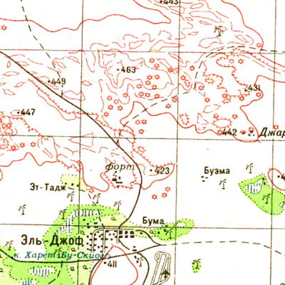 Soviet Genshtab - g34-36 - Libyan Arab Jamahiriya