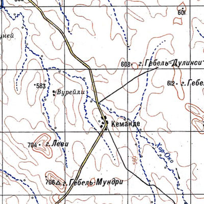 Soviet Genshtab - c31-34 - South Sudan (Mundri West)