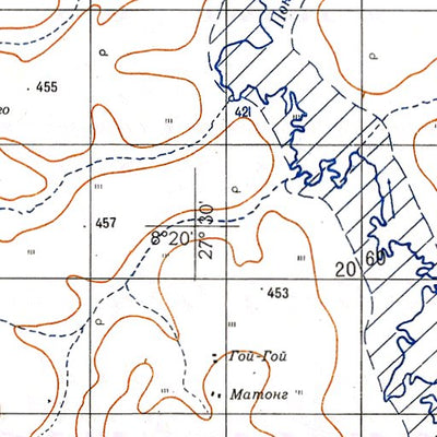 Soviet Genshtab - c31-34 - South Sudan (Kajok)