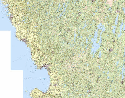 Terrängkartan Halland Västra Småland