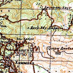 Soviet Genshtab - i36-084 - Syrian Arab Republic