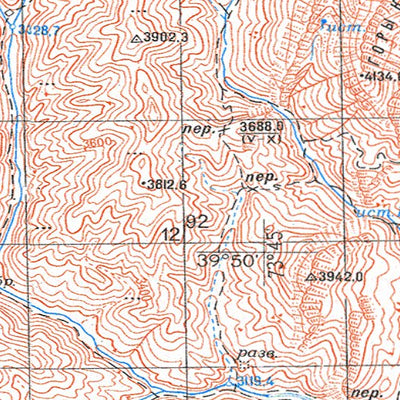 Soviet Genshtab - j43-004 - Kyrgyzstan