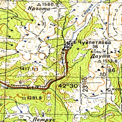 Soviet Genshtab - k34-059 - Bulgaria