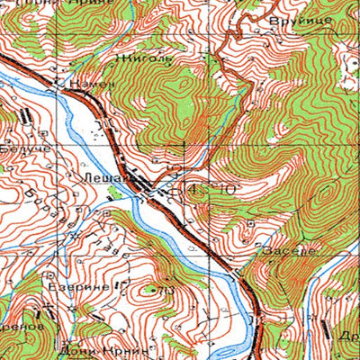 Soviet Genshtab - k34-030 - Serbia