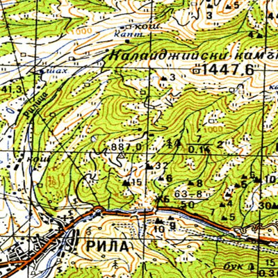 Soviet Genshtab - k34-071 - Bulgaria