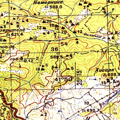 Soviet Genshtab - k35-075 - Bulgaria