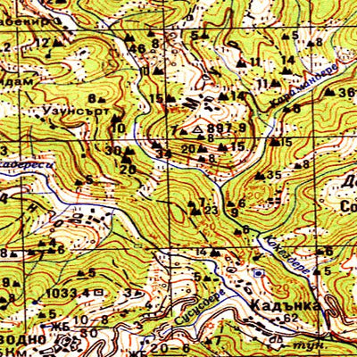 Soviet Genshtab - k35-075 - Bulgaria