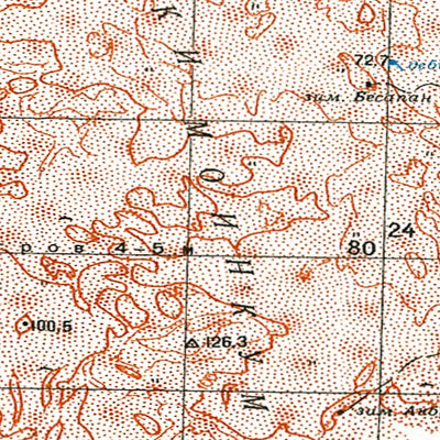 Soviet Genshtab - l41-046 - Kazakhstan