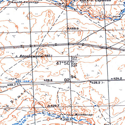 Soviet Genshtab - l42-001 - Kazakhstan