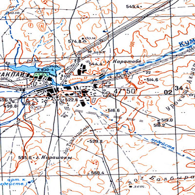 Soviet Genshtab - l42-002 - Kazakhstan