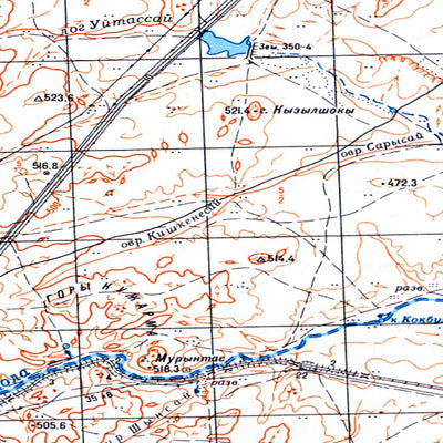 Soviet Genshtab - l42-002 - Kazakhstan