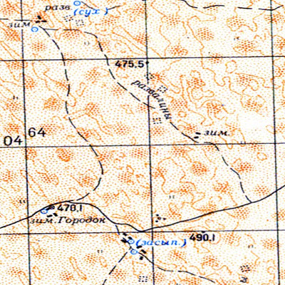 Soviet Genshtab - l44-063 - Kazakhstan