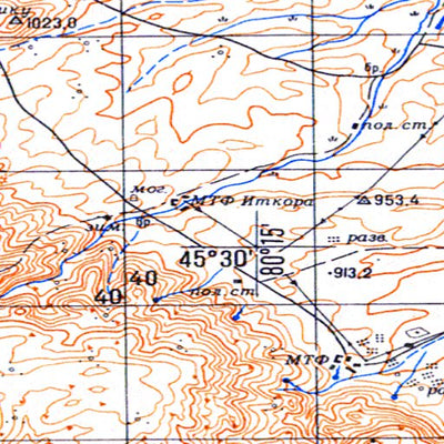 Soviet Genshtab - l44-089 - Kazakhstan
