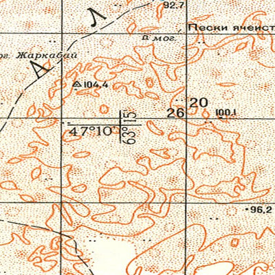 Soviet Genshtab - l41-031 - Kazakhstan