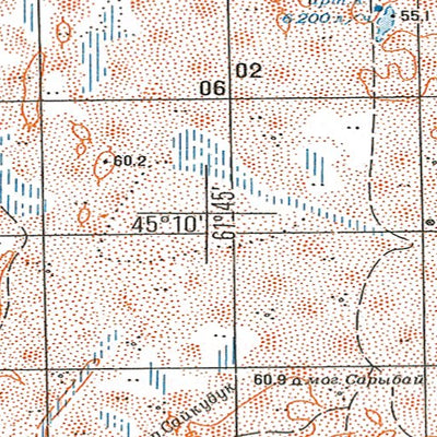 Soviet Genshtab - l41-100 - Kazakhstan