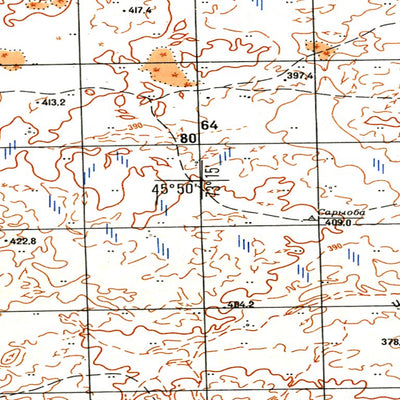Soviet Genshtab - l43-075 - Kazakhstan