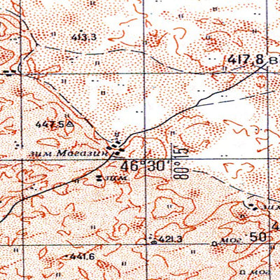 Soviet Genshtab - l44-053 - Kazakhstan