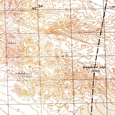 Soviet Genshtab - l47-122 - Mongolia