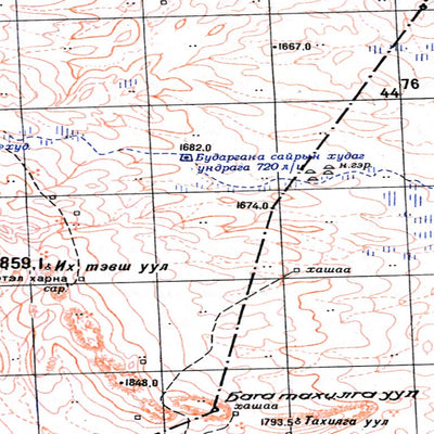 Soviet Genshtab - l48-085 - Mongolia