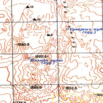 Soviet Genshtab - l47-064 - Mongolia