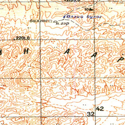 Soviet Genshtab - l47-089 - Mongolia
